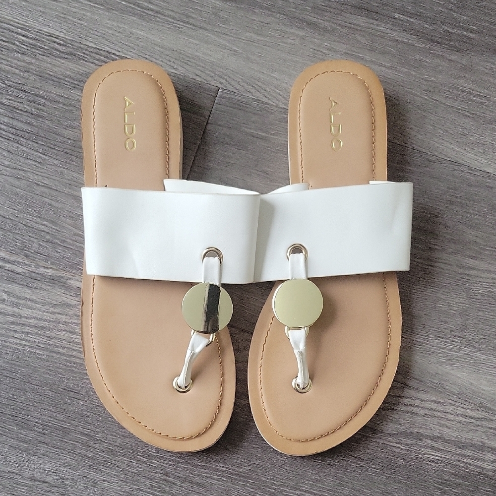 ALDO Women's White Slide Sandals
